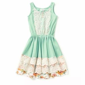 Matilda Jane | 435 Girls Floral Lace Strap Dress